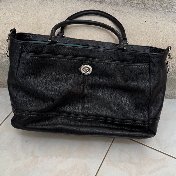 Coach leather tote bag/purse - used - Picture 2 of 14